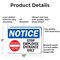 Signmission Stop Employee Entrance Only OSHA Notice Sign, Aluminum, 10in W x 7in L, 2PK OS-2PACK-NS-A-710-L-18477 - alternate 3